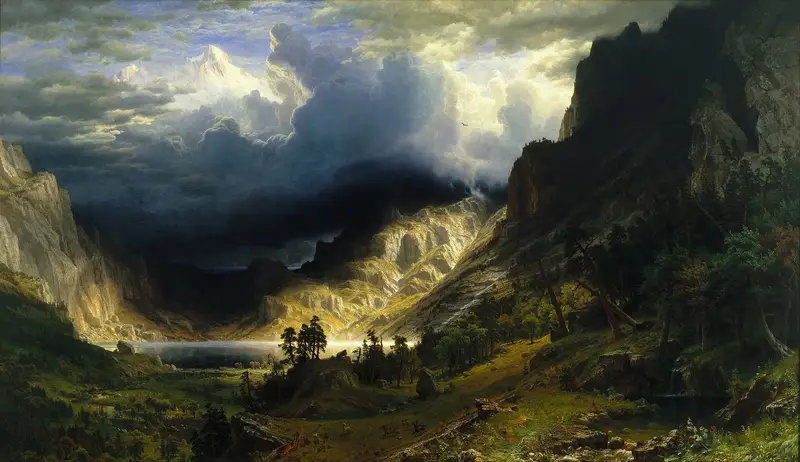 "A Storm in the Rocky Mountains" by Albert Bierstadt