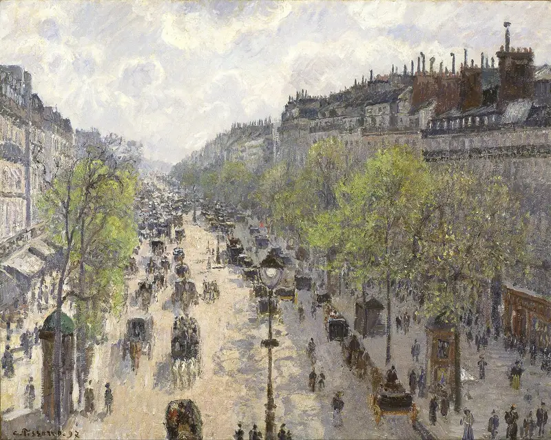 "Boulevard Montmartre, Spring" by Camille Pissarro